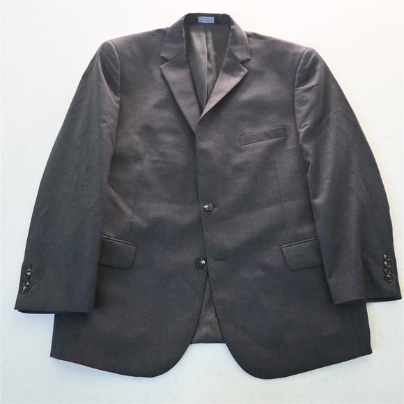 Jos. A Bank 48R Gray 100%‎ Wool Chelsea Mens Blazer Suit Jacket Sport Coat